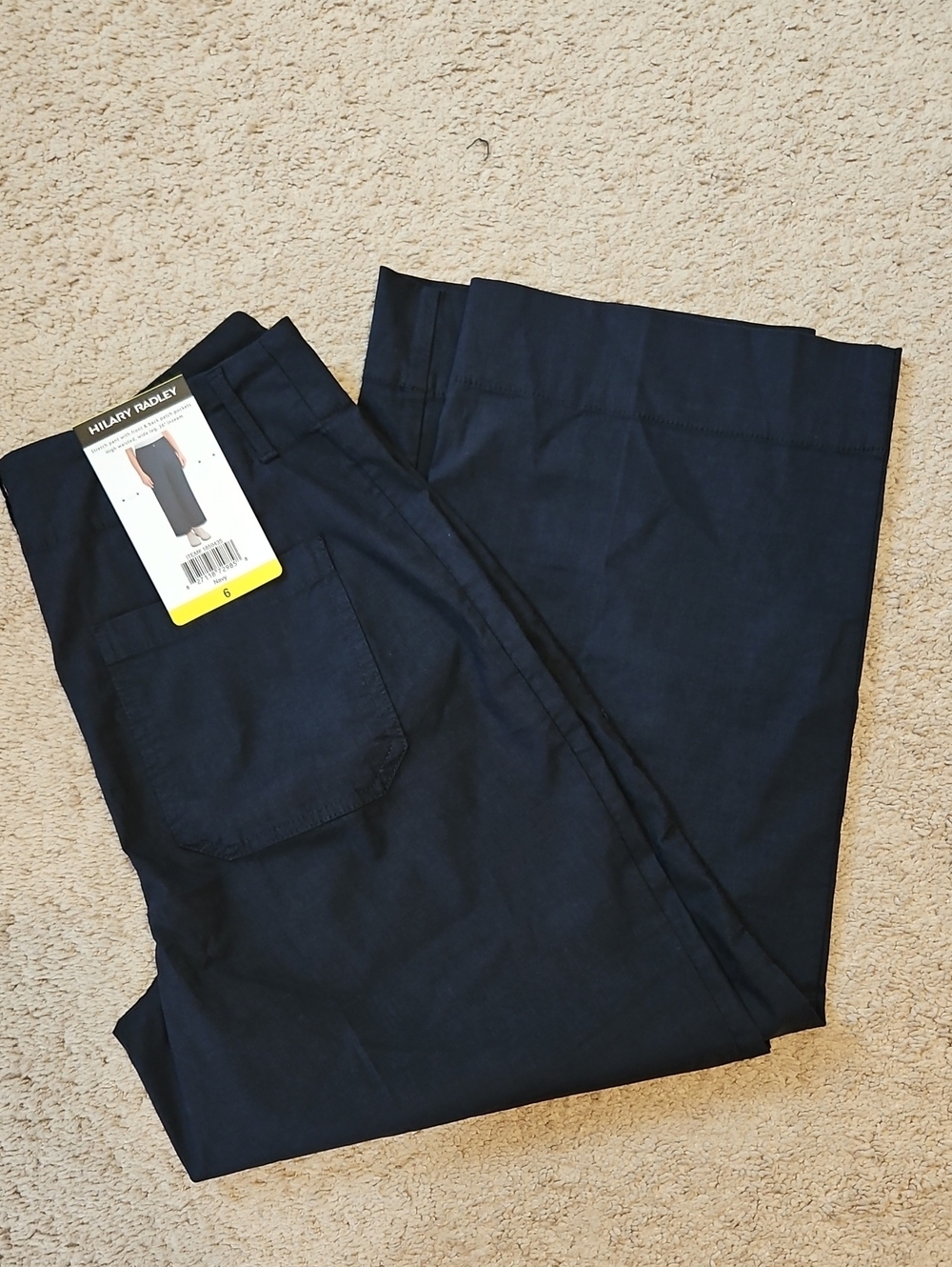 NEW! Hilary Radley Navy Wide Leg Pant Multiple Sizes - Picture 4 of 13
